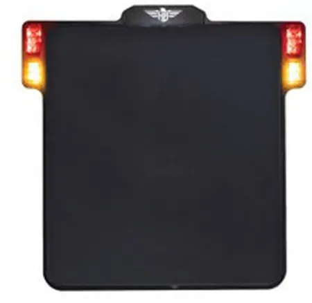 Heinz Bikes All In One 2.0 License Plate Holder In Black With Indicator, Brake Light & Taillight (Netherlands 210mm x 140mm) (HBKZ2.0-MB-3TS-NL)