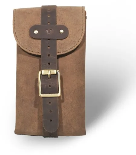 Trip Machine, Moto Exclusive Utility POUCH. Tobacco Brown (TUPTC)