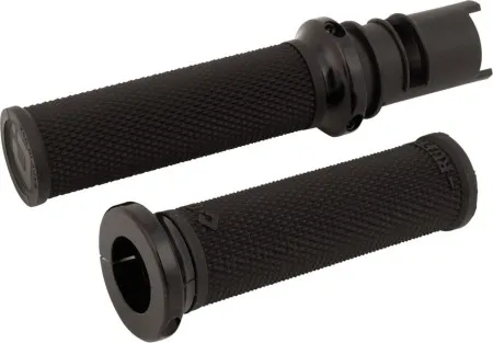 ODI Ruffian Lock-On Street Grips In Black & Black For Harley Davidson 2025 Softail, 2023-2025 Road Glide & Street Glide Models (V30HTCB-B)