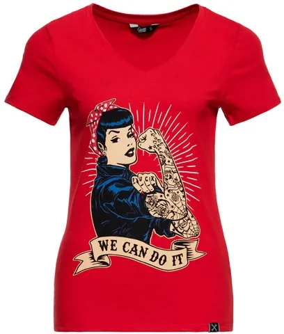 Queen Kerosin We Can Do It T-shirt Red (ARM944699)