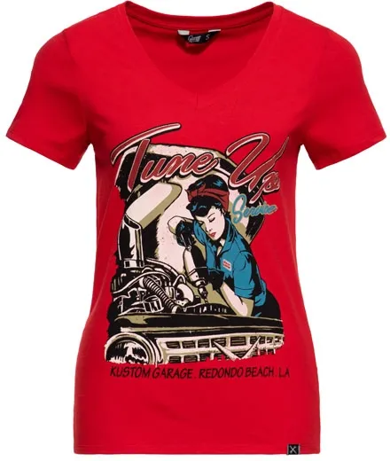 Queen Kerosin Tune Up T-shirt Red (ARM696307)