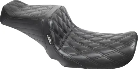 Le Pera Tailwhip Double Diamond Seat For Harley Davidson 2004-2005 Dyna (Excl. FXDWG) Models (LF-581DD)