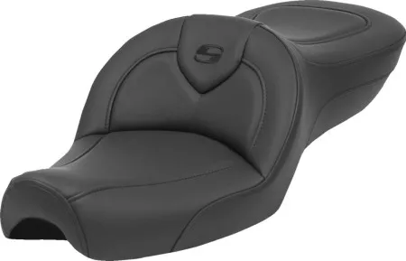 Saddlemen Standard Reach Smooth Roadsofa Seat For Harley Davidson 1979-2003 XL Sportster Models (879-03-187)