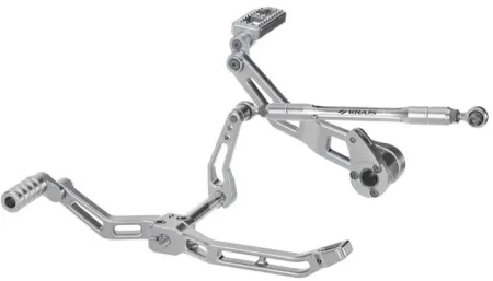 Kraus Max Lean Foot Controls In Machined Finish For Harley Davidson 2017-2026 Touring Models (ST-FC-27-M)