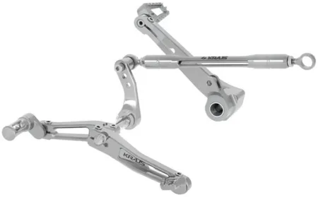 Kraus Apex SS3 Bagger Foot Controls In Machined Finish For Harley Davidson 2017-2026 Touring Models (ST-FC-37-M)