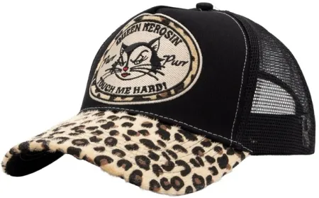Queen Kerosin Touch Me Hard Cap Leopard Wash (ARM723907)