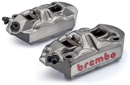 *24H Extra Transit TIME* Brembo, M4 Monoblock Radial Brake Caliper SET. Gray (ARM691699)