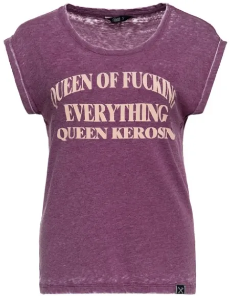 Queen Kerosin Queen Of Everything T-shirt Plum (ARM904907)