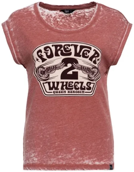 Queen Kerosin Forever 2 Wheels T-shirt Orange (ARM993907)