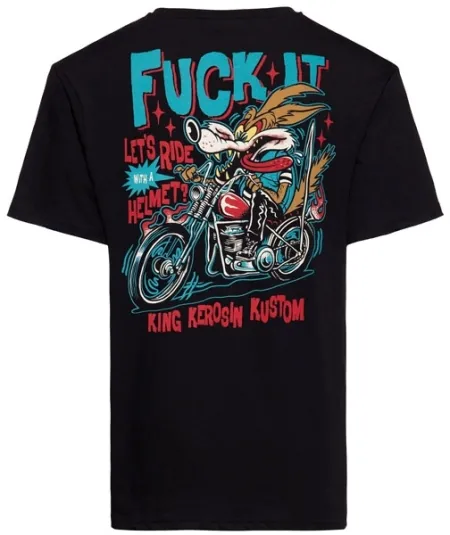 King Kerosin Fuck It T-shirt Black (ARM963907)