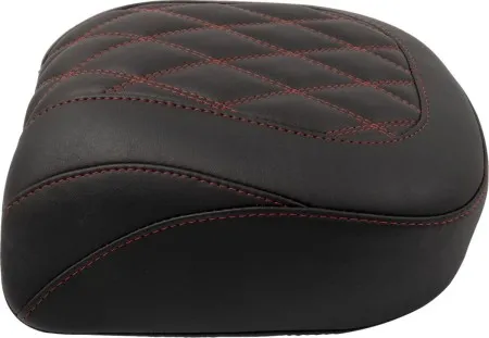 Mustang Wide Tripper Passenger Seat With Dark Cherry Stitching For Harley Davidson 2023-2025 Touring FLHX Street Glide & FLTR Road Glide Models (88511DC)
