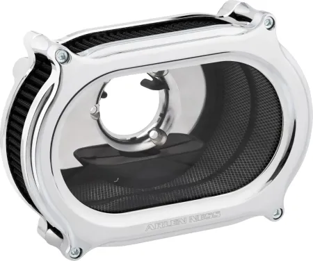 Arlen Ness Method Oval Air Cleaner Kit In Chrome Finish For Harley Davidson 2018-2024 Softail, 2017-2025 Touring & Trike (Gen 1) M8 Models (600-201)