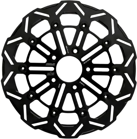 Kodlin x SBS Front 10 Spoke Brake Rotor 2015-2026 Softail, 2014-2022 Sportster, 2008-2023 Touring & 2006-2017 Dyna (7143E-B)