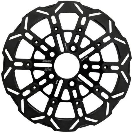 Kodlin x SBS Rear 10 Spoke Brake Rotor 2000-2026 Softail, Dyna; 2000-2007 Touring; 2000-2010 XL Sportster (7145E-B)