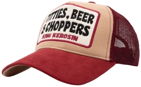 King Kerosin Tities, Beer & Choppers Cap Light Brown (ARM633907)