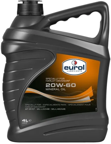 Eurol 4 Litre Mineral Motor Engine Oil 20W60 (E100380-4L)