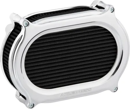 Arlen Ness Stage 2 Method Oval Air Cleaner Kit In Chrome Finish For Harley Davidson 2018-2024 Softail, 2017-2025 Touring & Trike (Gen 1) M8 Models (600-195)