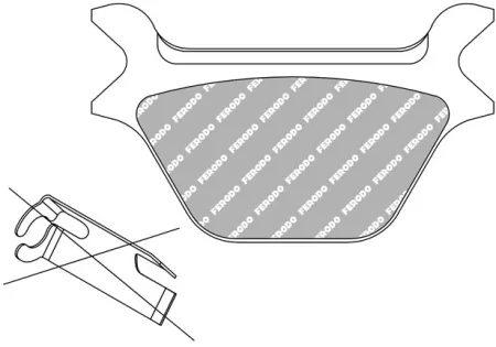 Ferodo, Brake PADS. Sintered Sg-compound (ARM470017)