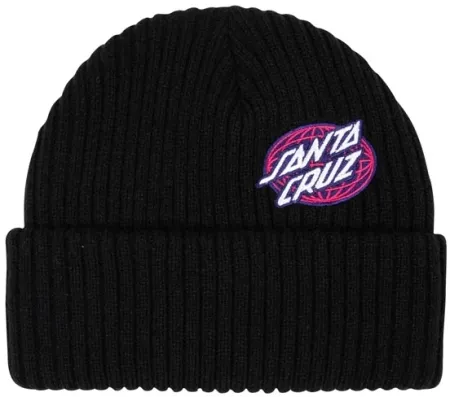 Santa Cruz Global Oval Dot Beanie Black (SCA-BNE-9537)
