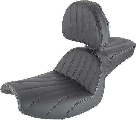 Saddlemen John Jessup Pro Series Step-Up Seat With Drivers Backrest For Harley Davidson 1982-2000 FXR Models (JJ88209BR)