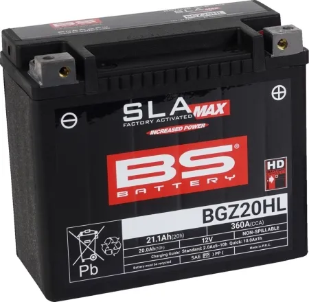 BS Battery SLA MAX Factory- Activated AGM Maintenance-Free Battery (300939)