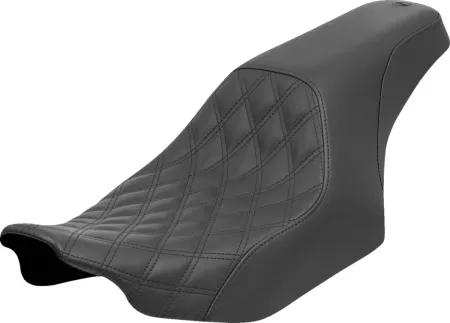Saddlemen Lattice Stitched Profiler Seat In Black For Harley Davidson 2023-2025 FLHX Street Glide & FLTR Road Glide Models (823-07-149)