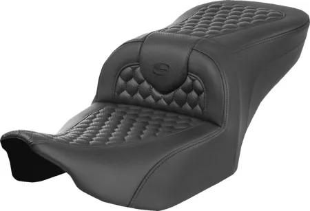 Saddlemen Honeycomb Heated Roadsofa Seat For Harley Davidson 2023-2025 FLHX Street Glide & FLTR Road Glide Models (823-07-189A0)