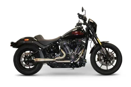 Two Brothers Racing 2-Into-1 Apex Turnout Exhaust In Brushed Stainless Finish For 2025-2026 Softail Breakout & Fatboy (005-5690199)