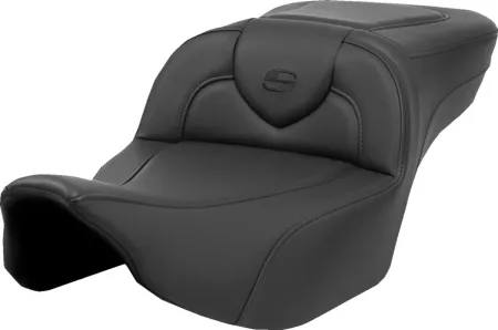 Saddlemen Extended Reach Smooth Heated Roadsofa Seat For Harley Davidson 2023-2025 Touring FLHX Street Glide & FLTR Road Glide Models (823-07-188A0)