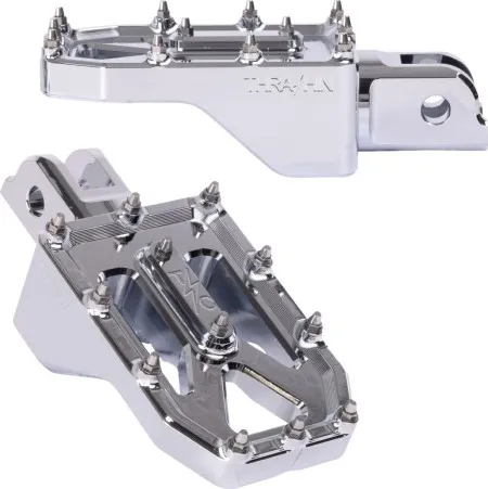 Thrashin Supply Co. Aggressor Front Footpegs In Chrome For Harley Davidson 2018-2026 M8 Softail Models  (TSC-2022-3-SF)