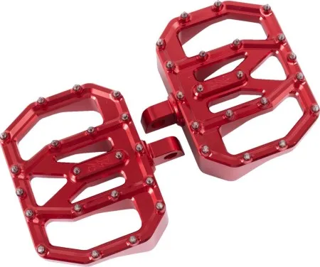 Thrashin Supply Co. Rear Mini Aggressor Floorboards In Red (TSC-2031-2-D)