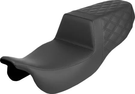 Saddlemen Rear Lattice Stitched Step Up Seat For Harley Davidson 2015-2025 Freewheeler & Road Glide 3 Models (815-07-173)