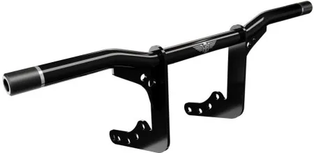 Heinz Bikes Performance Crash Bar In Black & Silver For Harley Davidson 2018-2026 Softail Models (HB-PCB-M8-S)