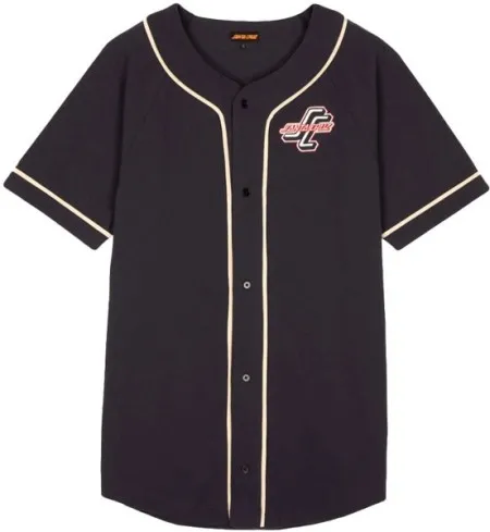 Santa Cruz Outer Ogsc Baseball Shirt Navy (ARM138817)