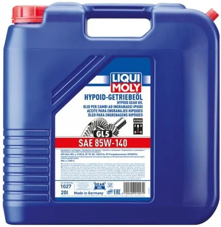 *24H Extra Transit TIME* Liqui Moly, Gear Oil Sae 85W-140. 20 Liter (LM1027)