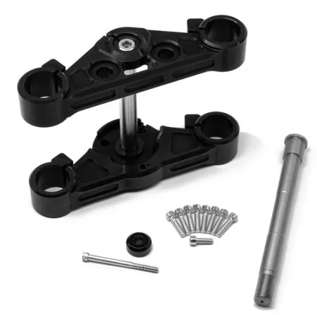 Killer Custom 49mm Wide Triple Tree Set In Black For Harley Davidson 2018-2025 M8 Softail Models (TTST49)