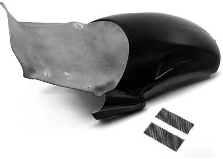 Killer Custom V-Rod Smooth Oval Custom Rear Fender For Harley Davidson 2007-2017 V-Rod Models (Unpainted, Grey Gelcoat Finish) (V-RodRF3-07-17)