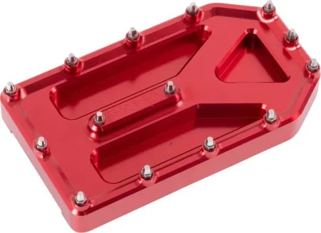 Thrashin Supply Co. Aggressor Brake Pedal Pad In Red For Harley Davidson Touring Models (TSC-2220-2)