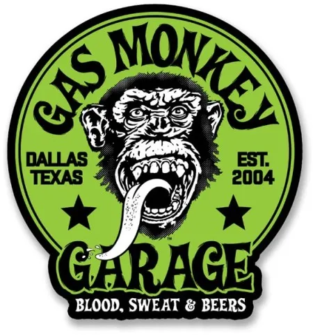 Gas Monkeys Garage GMG Green Logo Sticker (ARM776127)