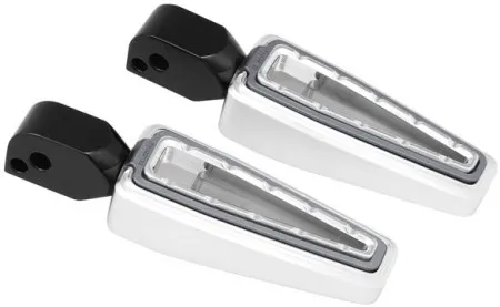 Fangster Passenger Footpegs Chrome Smoky For Harley Davidson 2018-2026 Softail Models (713449)