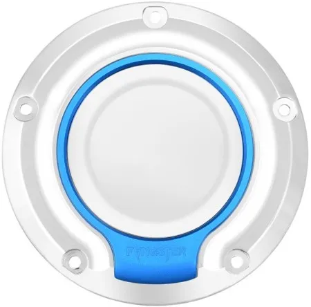 Fangster Derby Cover Chrome Blue For 2019-2026 Softail & 2018 Softail Sport Glide (713406)