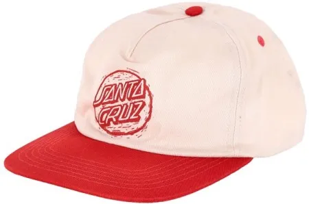 Santa Cruz Stamped Opus Snapback Cap Off Whithe/ketchup (ARM178817)