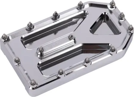 Thrashin Supply Co. Aggressor Brake Pedal Pad In Chrome For Harley Davidson Touring Models (TSC-2220-3)