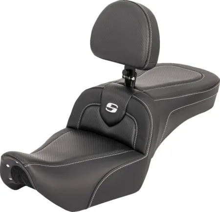 Saddlemen Carbon Fiber Roadsofa Seat With Drivers Backrest For Harley Davidson 2022-2026 RH975 Nightster Models (822-11-185BR)