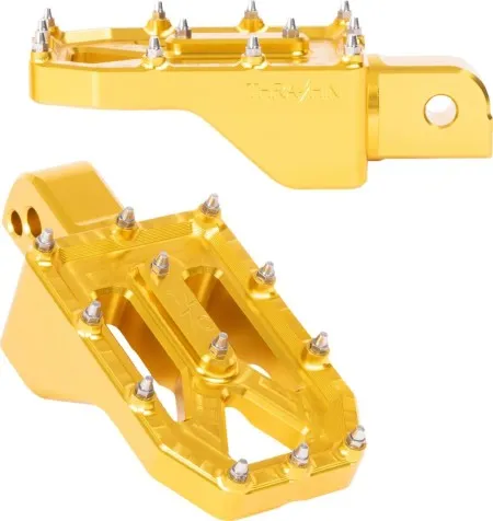 Thrashin Supply Co. Aggressor Rear Footpegs In Gold For Harley Davidson 2018-2026 M8 Softail Models  (TSC-2022-5-SR)