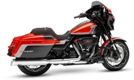 Track Series 2-1 Slash Cut Slip-On Muffler In Chrome For 2017-2026 Touring Models (EP-152844-TS)