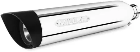 *2 Weeks Extra Transit TIME* Miller, Liberty Slip-on Polished, End Cap Slashcut Black (ARM108127)