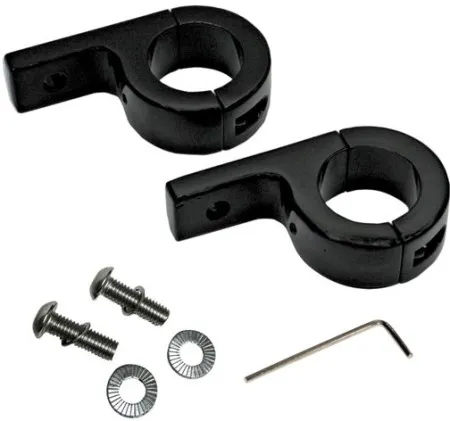 Custom Dynamics Engine Guard Fog Lamp Clamp Set In Black (CD-125-B)