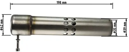 Falcon, Double Groove Standard Exhaust BAFFLE. 38MM (ARM342027)