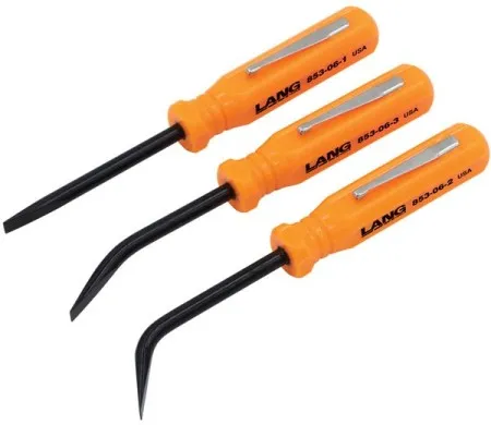 Lang Tools, 3-PIECE Mini Pocket PRY Bar SET. Orange (ARM127327)